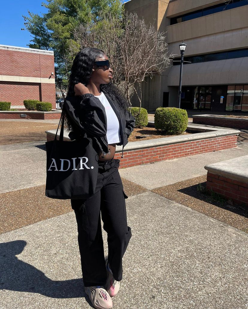 BLACK ADIR. TOTE BAG