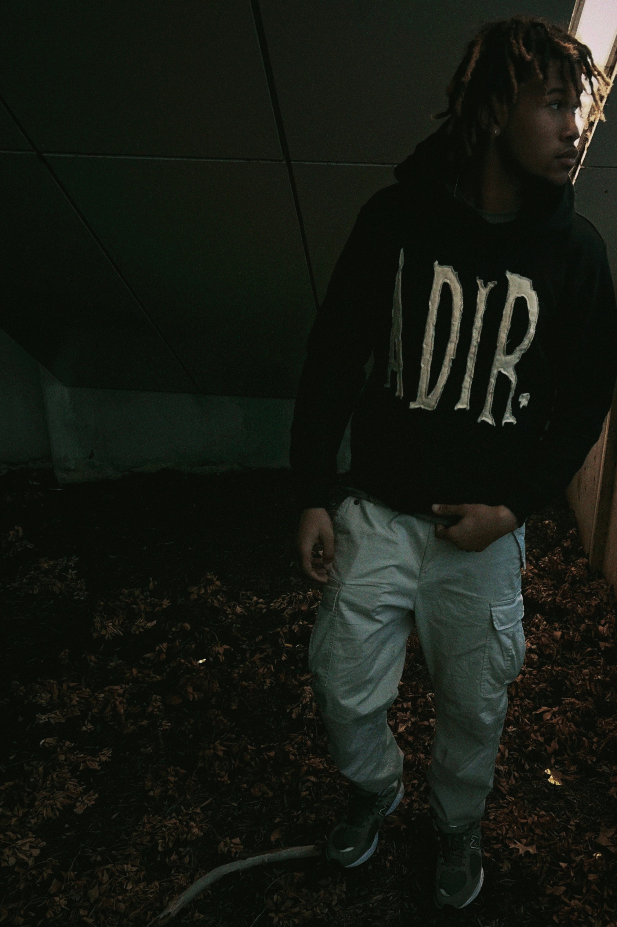 DISTRESSED ADIR. HOODIE